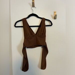 Urban Outfittets halter cross-back crop top